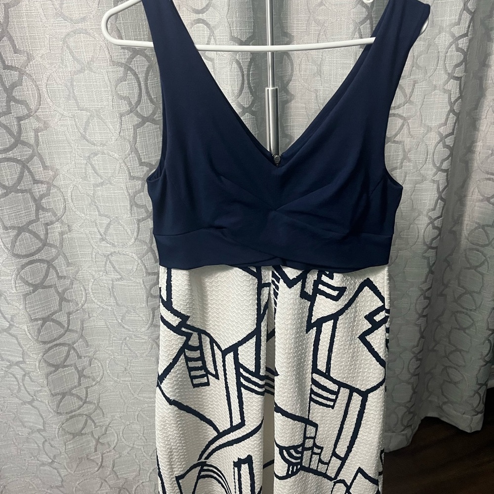 HD in Paris Navy and White Backless Dress